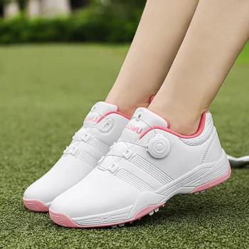 Обувь для гольфа для мужчин и женщин, новые фиксированные заклепки и пуговицы, новая водонепроницаемая удобная и дышащая спортивная обувь