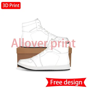 Обувь для мужчин 2023 г. Обувь с высоким берцем из искусственной кожи Модная мужская обувь 3D печать на заказ AllPrint