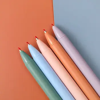 Однотонная гелевая ручка в стиле ретро для студентов, гелевая ручка 0,5 мм в стиле ретро