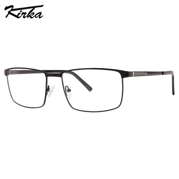 Оптические очки Kirka для мужчин в классической прямоугольной металлической оправе, линзы по рецепту, очки для чтения в металлической оправе MM3027