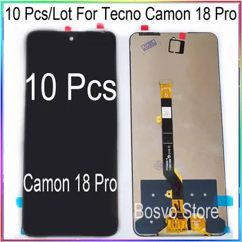 оптовая продажа 10 шт./лот для экранного дисплея Tecno Camon 18 Pro с сенсорным экраном в сборе CG8 CG8h