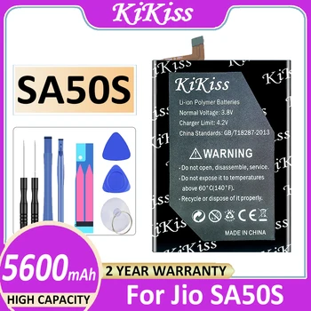 Оригинальный аккумулятор KiKiss 5600 мАч для мобильного телефона Jio SA50S Bateria