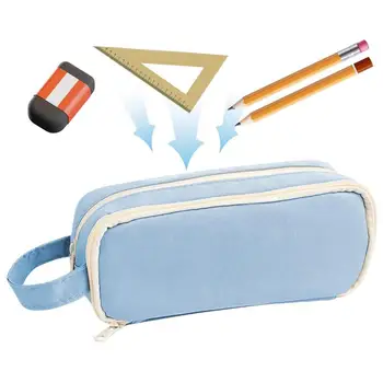 Пенал, сумка для хранения ручек большой емкости, сумка для мальчиков, сумка для хранения, Школьная сумка для путешествий, Университетская сумка для карандаша