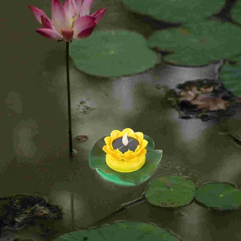 Плавающий пруд Светлый Цветок Солнечная Лампа Наружный Цветочный свет Украшение Сцены Макет реквизит