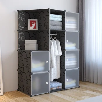 Пластиковый шкаф для хранения, шкаф для спальни из смолы большой емкости, современный минималистичный Двухместный шкаф Эконом