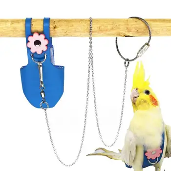 Подгузник для попугая Многоразового использования, моющийся Подгузник для птиц, Регулируемые принадлежности для домашней птицы, утки, летный костюм для маленьких домашних птиц, аксессуары для цыплят для