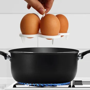 Подставка для яиц с паром, пластиковая яйцеварка, Многофункциональная кастрюля, Лоток для приготовления на пару, Съемная Кухонная утварь, Прочные Органайзеры для яиц, Кухонный инструмент