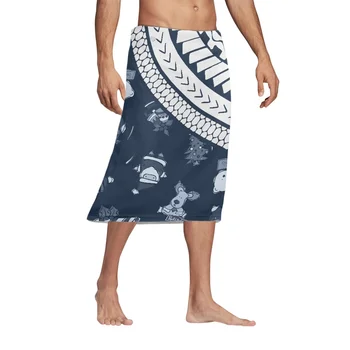 Полинезийский Племенной Понпей с Татуировкой Тотема, новые мужские Уличные удобные Юбки до колен, Летние повседневные юбки для песочных вечеринок