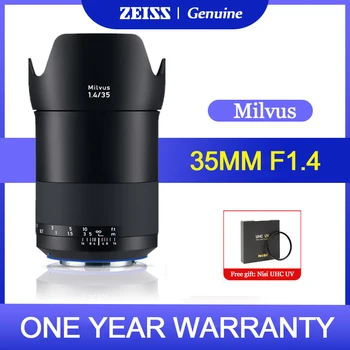 Полнокадровый объектив ZEISS Milvus 35mm f1.4 ZE для зеркальной камеры Canon EF Nikon F, такой как 5D SL3 T7 D750 D810 D3x D610 Df Z CAM E2-F6 F8 S6