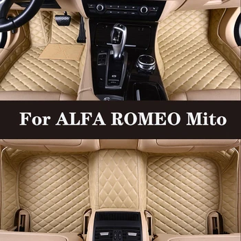 Полностью Объемный Изготовленный На Заказ Кожаный Автомобильный Коврик Для ALFA ROMEO Mito 2009-2016 (Модельный Год) Автомобильные Аксессуары Для Салона автомобиля