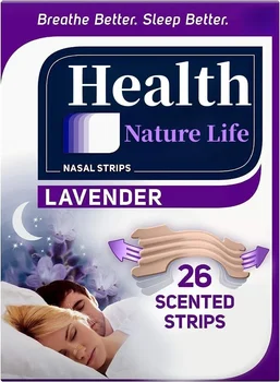 Полоски для носа Health Nature Life от храпа, без лекарств, успокаивающая лаванда, 26 штук