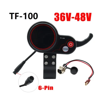 Приборная панель дисплея TF-100 + Т-образный кабельный спидометр для скейтбординга с 6 контактами для деталей электрического скутера Kugoo M4