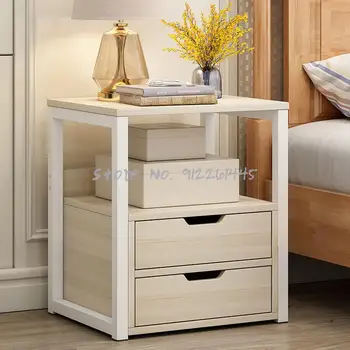 Простая прикроватная тумбочка простой современный экономичный шкаф для хранения в спальне прикроватная полка шкаф для хранения