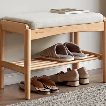 Простые деревянные шкафы для обуви в скандинавском стиле, скамейка с входом для хранения, Бытовая стойка для обуви Вертикального дизайна, корпусная мебель Sapateira