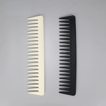 Профессиональная расческа для волос, белая, черная, из углеродного волокна, Антистатическая, для окрашивания волос, инструмент для укладки волос