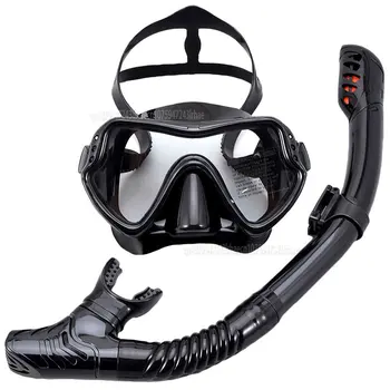 Профессиональные маски для подводного плавания, Набор для подводного плавания, силиконовая юбка для взрослых, Противотуманные очки, Оборудование для бассейна