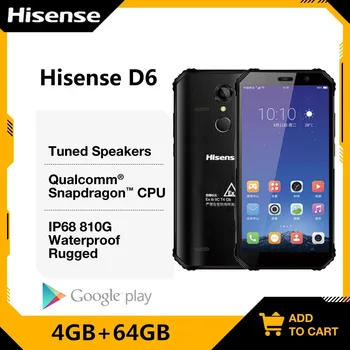 Прочный взрывозащищенный мобильный телефон Hisense D6 5,99 