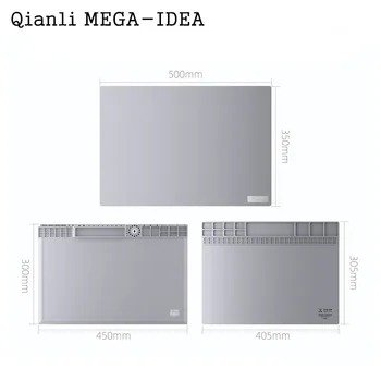 Рабочий стол Qianli MEGA-IDEA Для технического обслуживания Высокотемпературная Силиконовая прокладка Изоляция Телефона Ремонт печатных плат BGA Магнитный Коврик