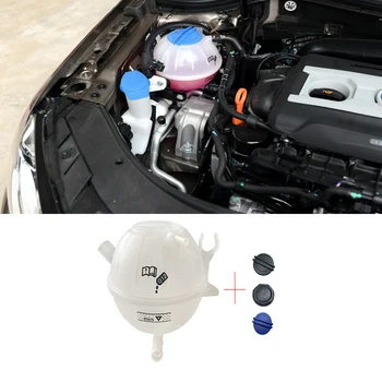 Расширительный Бачок Охлаждающей Жидкости Двигателя с Крышкой Для VW Golf Jetta MK5 Passat B6 CC Tiguan Skoda Octavia 2 Rapid Superb Seat Leon 1K0121407F
