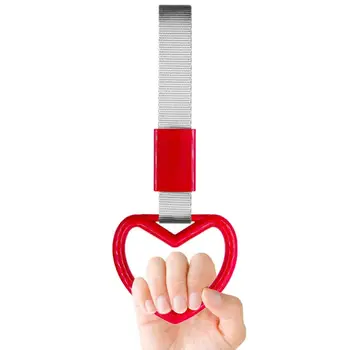 Ремешок для ручки автомобиля Tsurikawa Heart Кольца для ручки автомобиля Декоративная Предупреждающая петля Бампер Японская ручка в виде сердца в метро для предупреждения автомобиля