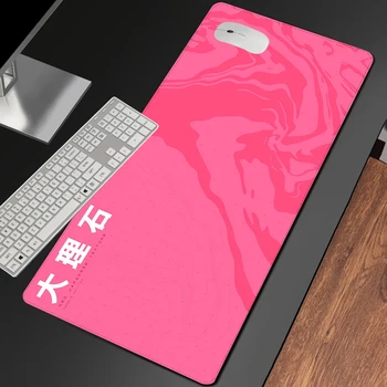Розовый мраморный коврик для мыши Kawaii Игровой коврик для мыши для ноутбука Japan Art Deskmat Офисный ковер Игровой коврик для ПК Аксессуары для стола Бесплатная доставка