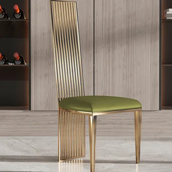 Роскошные стулья Современные Золотые Ножки Салон Дизайнерской одежды Маникюрный салон Обеденные Стулья Гостиная Cadeiras De Jantar Мебель для дома