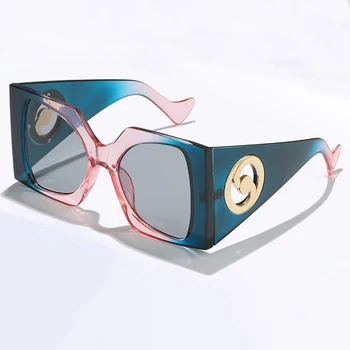 Роскошный дизайн, красочные Мужские И женские солнцезащитные очки, Винтажные Элегантные солнцезащитные очки для спорта на открытом воздухе в большой оправе, Модные Очки Унисекс