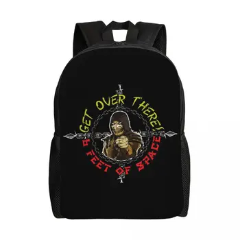 Рюкзак Mortal Kombat для женщин и мужчин, водонепроницаемая сумка для школьных игр MKX Liu Kang, сумка для книг с принтом
