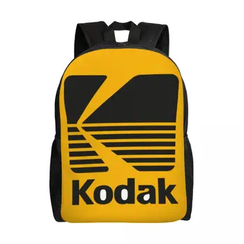 Рюкзак для ноутбука с логотипом Kodak Photography для мужчин и женщин, модная сумка для книг для студентов колледжа, сумки для фотопленки
