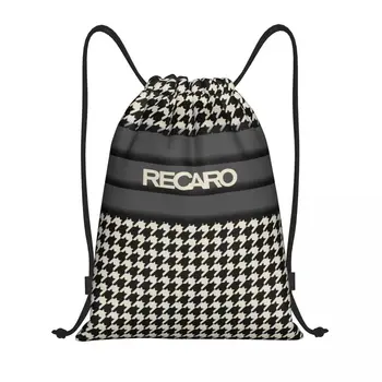 Рюкзак на шнурке Recaro Houndstooth, спортивная спортивная сумка для женщин, мужской рюкзак для покупок