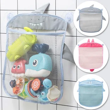 Сетчатая сумка для детской ванной, сумка для хранения игрушек для ванной, Прочные присоски, сетка для игр для ванной, Органайзер для ванной, Водные игрушки для детей