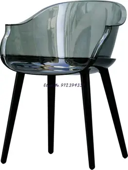 Скандинавский прозрачный обеденный стул ghost chair простой современный домашний ресторан креативный дизайнерский стул с акриловой спинкой