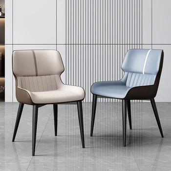 Современные офисные обеденные стулья, кожаное индивидуальное кресло для гостиной, дизайнерские стулья для столовой, кухонная мебель Sillas Cocina