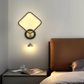 современный стеклянный настенный светильник свечи беспроводной настенный светильник в изголовье кровати промышленная сантехника настенный светильник для чтения с гусиной шеей