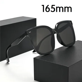 Солнцезащитные очки Evove размером 165мм для мужчин и женщин, огромные Солнцезащитные очки с большим лицом для мужчин и женщин, черные оттенки, мода в корейском стиле