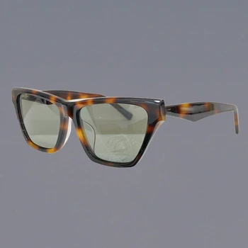 Солнцезащитные очки SL M103F Cat Eye для Женщин, Ацетатные Классические Уличные Очки с Треугольной Ножкой, Солнечные Очки для Мужчин, Анти-Ультрафиолет