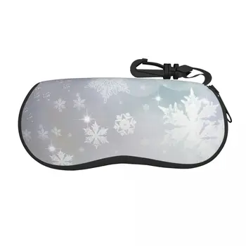 Солнцезащитные очки Snowflake, мягкий футляр, футляр для очков на молнии, защитный держатель с зажимом для ремня