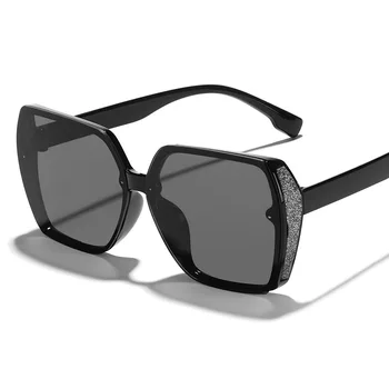 Солнцезащитные очки Женские UV400 Модные Градиентные Очки В Квадратной Оправе Велосипедные Очки в большой оправе Уличные Солнцезащитные очки Большого размера 2023