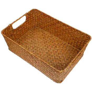 Соломенная корзина для хлеба, удобная кладовая для хранения ручек для домашних принадлежностей, Плетеная корзина для белья