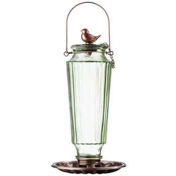 Стеклянная кормушка для птиц из подсолнечника/чертополоха, зеленая, вместимостью 2 фунта Jeringa alimentacion aves Window hummingbird feeder Кормушка для колибри