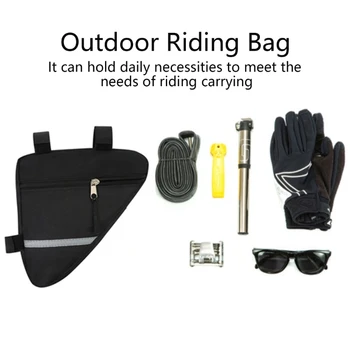 Сумка для велосипедной рамы, водонепроницаемая велосипедная сумка для переднего руля, седельная сумка на ремне, сумка для хранения велосипедов