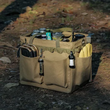 Сумка для хранения кемпинга, походная сумка для еды, Большая сумка для хранения посуды, Многофункциональная сумка для переноски, сумка для сортировки пикника
