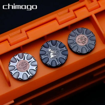 Тактильная монета Chimago Игрушки для снятия стресса для взрослых EDC Металлический Магнитный нажимной слайдер Fidget Slider Для подарков для взрослых