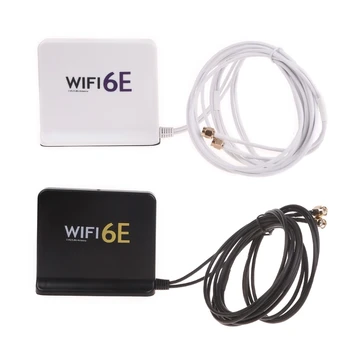 Трехдиапазонная антенна WiFi 6E 6 ГГц 5 ГГц 2,4 ГГц SMA WiFi Антенна для ПК Компьютер Челнока