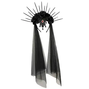 Украшения для Хэллоуина, повязка на голову, головной убор для костюмированной вечеринки, одевалка для косплея