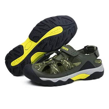 Уличные сандалии, летние нескользящие легкие прогулочные треккинговые ботинки, мужская дышащая пляжная обувь для ходьбы, тренировочные кроссовки, Размер 38-48