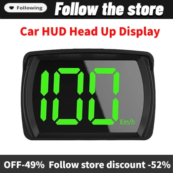 Универсальный Автомобильный HUD Head Up Дисплей С Двумя Чипами Цифровой GPS Спидометр HD ЖКДисплей Подключи и Играй Крупным Шрифтом для всех автомобилей