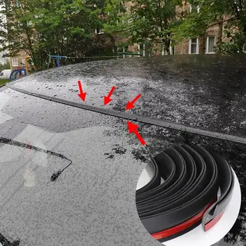 Уплотнительная лента на лобовом стекле автомобиля Гибкие Резиновые Уплотнительные ленты по краю лобового стекла автомобиля для защиты от ультрафиолета для автомобиля