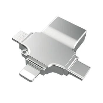 Устройство чтения SD-карт, адаптер для микро-карт 4 в 1 USB 3.0 Micro-Sd-USB Cardreader, интерфейс USB для Apple, OTG Adaptador