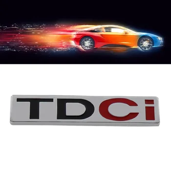 Хромированный TDCI для Fusion Mondeo, Переднее Крыло, Крышка багажника, Наклейка с эмблемой, Значок, Наклейка